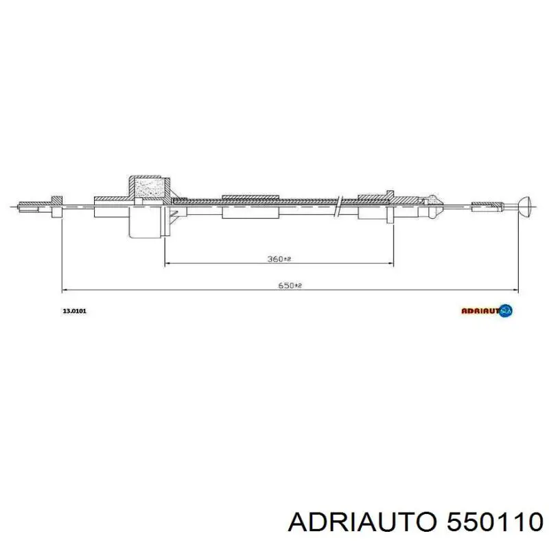 Cable de embrague Adriauto 550110 precio, desde 12,73 EUR