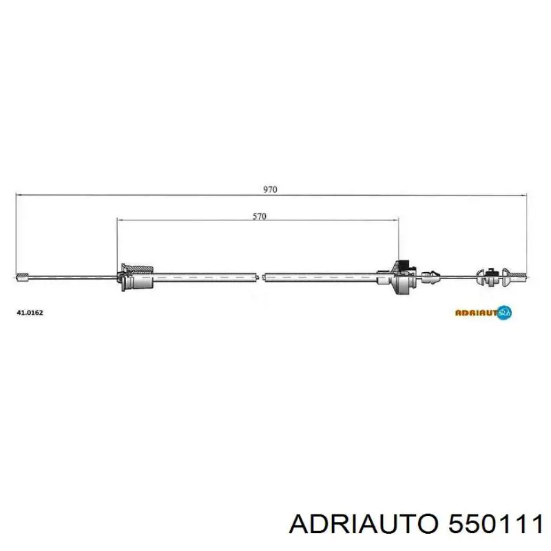 Cable de embrague 550111 Adriauto