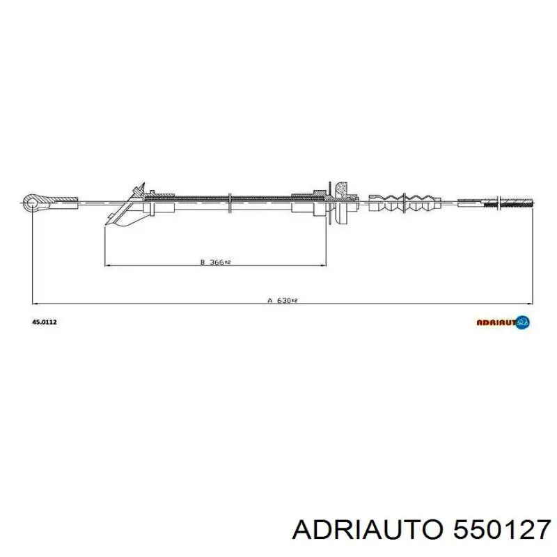 Cable de embrague 550127 Adriauto