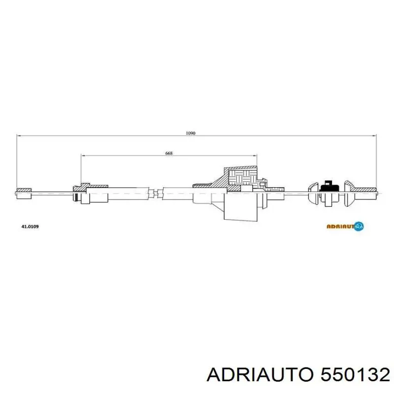 Cable de embrague Adriauto 550132 precio, desde 11,24 EUR