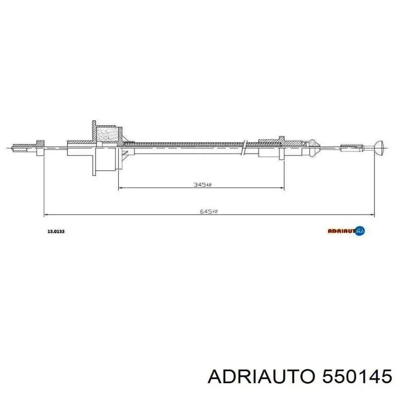 Cable de embrague Adriauto 550145 precio, desde 12,88 EUR
