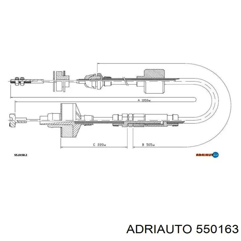 Comprar 550163 Adriauto Cable de embrague