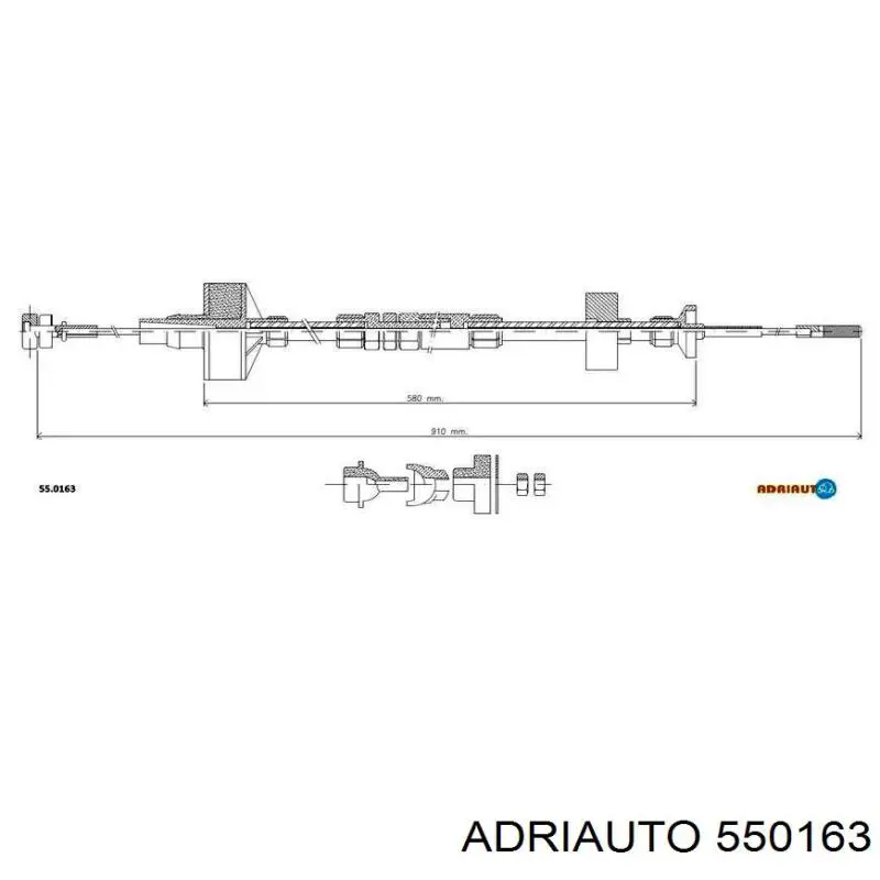 55.0163 Adriauto cable de embrague