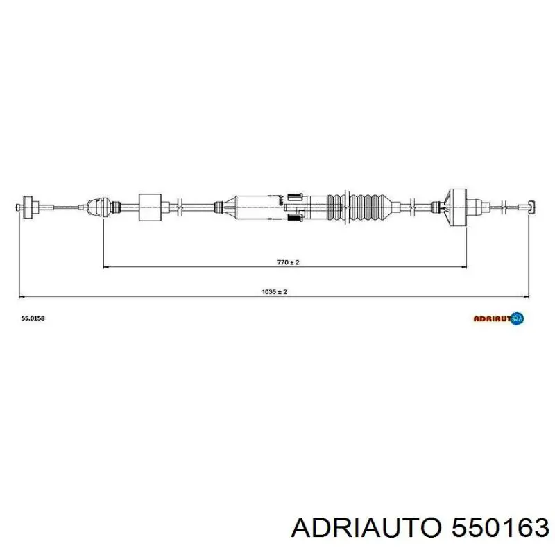 Cable de embrague Adriauto 550163 precio, desde 22,63 EUR
