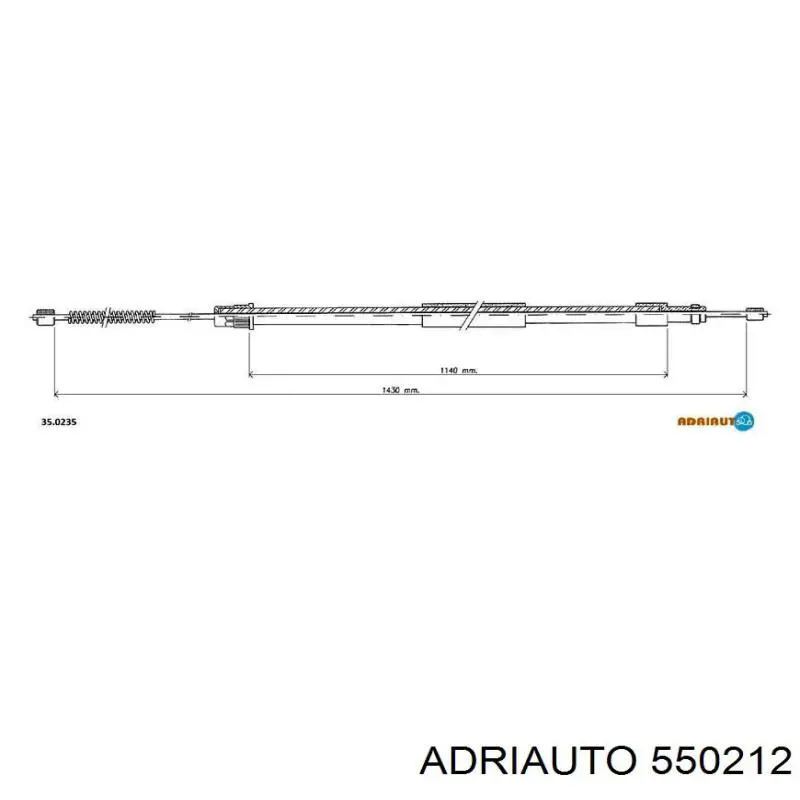 550212 Adriauto cable de freno de mano trasero derecho/izquierdo