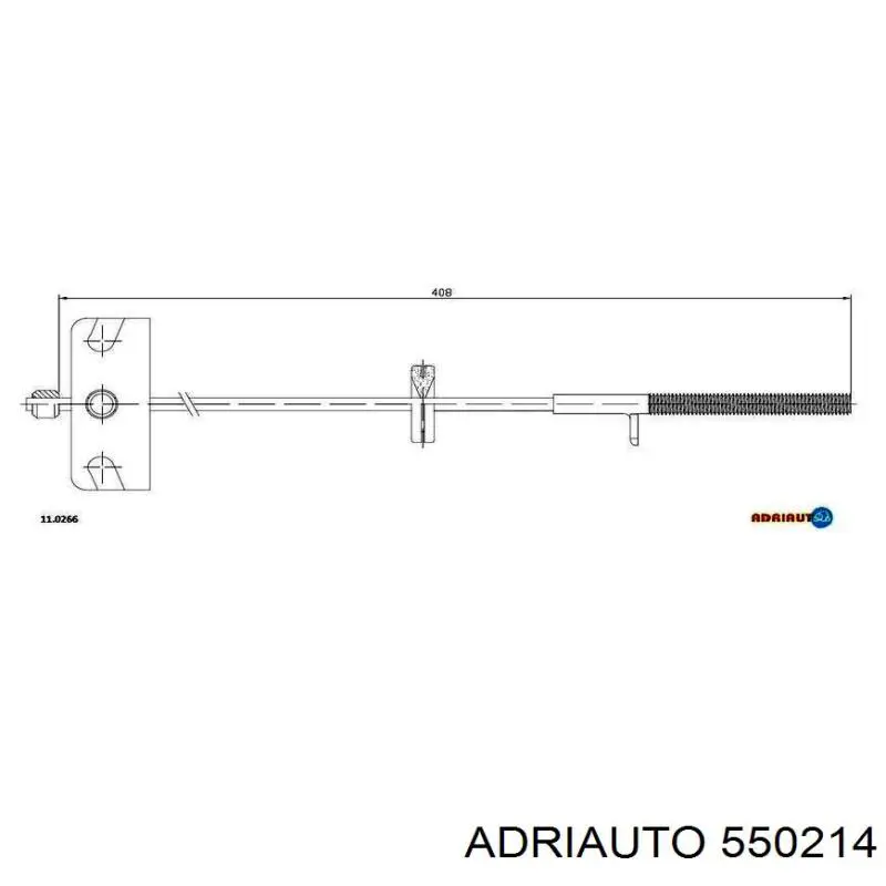 Cable de freno de mano trasero derecho/izquierdo 550214 Adriauto