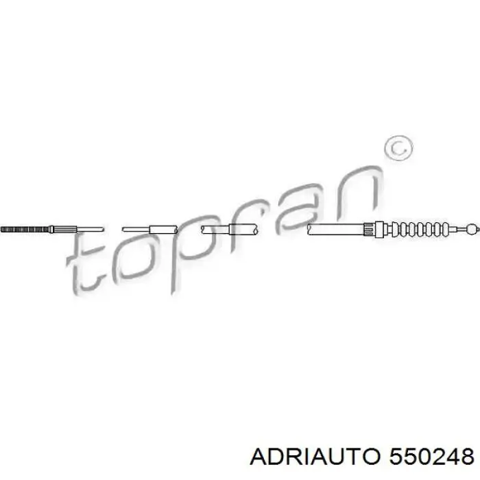 Cable de freno de mano trasero derecho/izquierdo Adriauto 550248 precio, desde 12,26 EUR