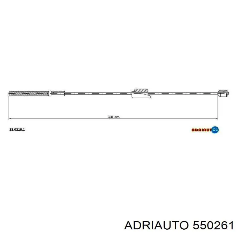 550261 Adriauto cable de freno de mano trasero derecho/izquierdo