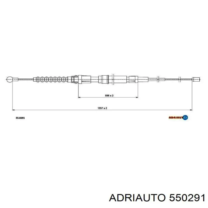 550291 Adriauto cable de freno de mano trasero derecho/izquierdo