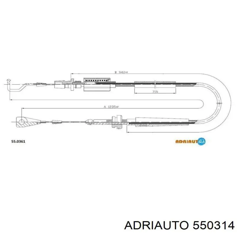 Cable del acelerador Adriauto 550314 precio, desde 11,13 EUR