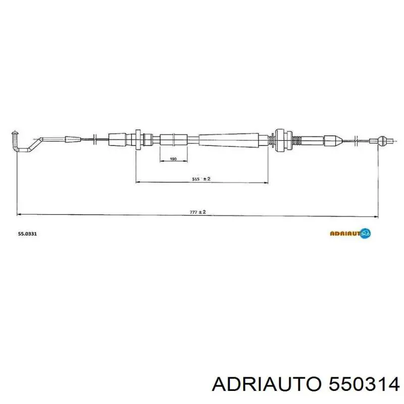 Comprar 550314 Adriauto Cable del acelerador