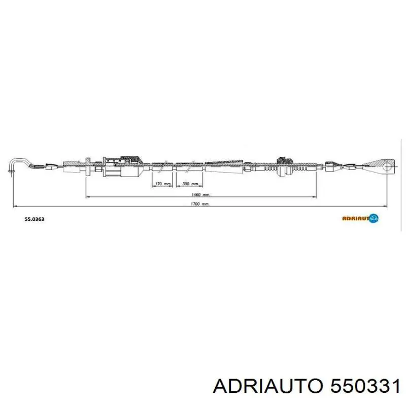 Cable del acelerador Adriauto 550331 precio, desde 10,36 EUR