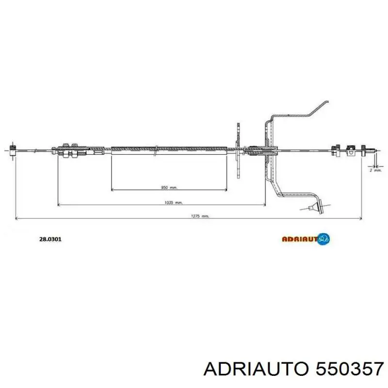 Silga de acelerador ADRIAUTO 550357