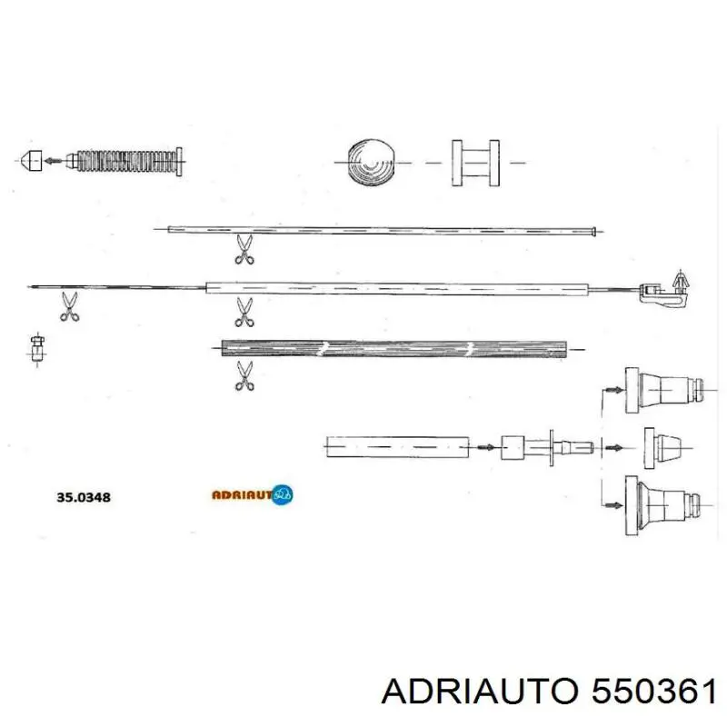 Cable del acelerador 804009 Beca Cables
