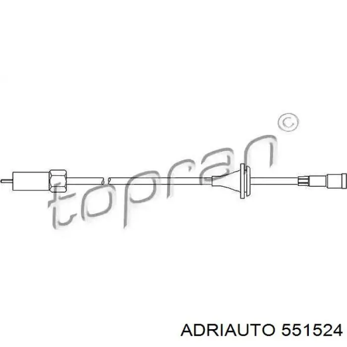 Cable velocímetro 551524 Adriauto