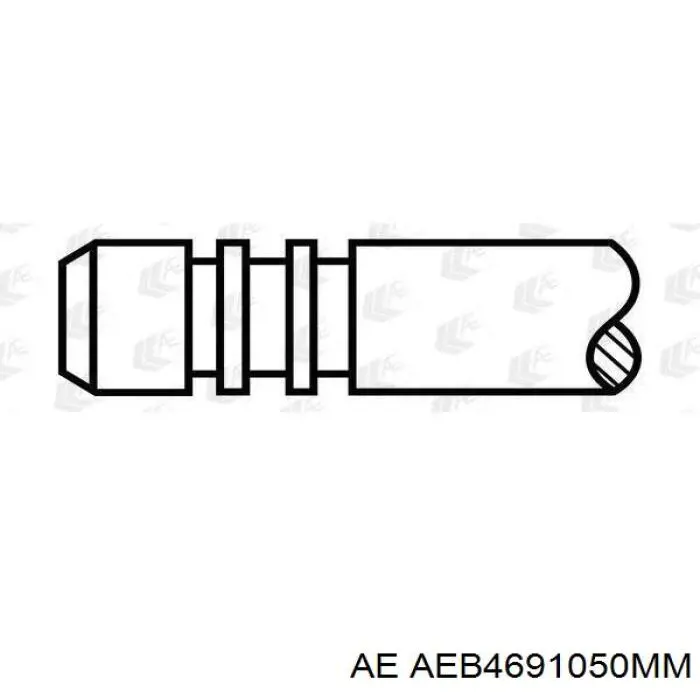 AEB4691050MM AE juego de cojinetes de biela, cota de reparación +0,50 mm