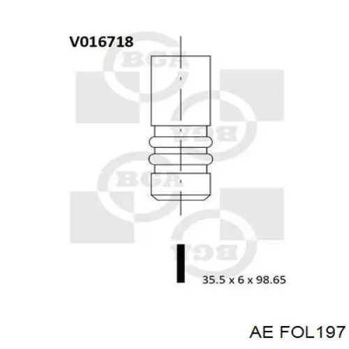 03F109411 VAG balancín, distribución del motor