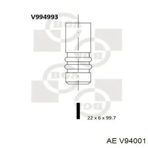 V94001 AE válvula de escape