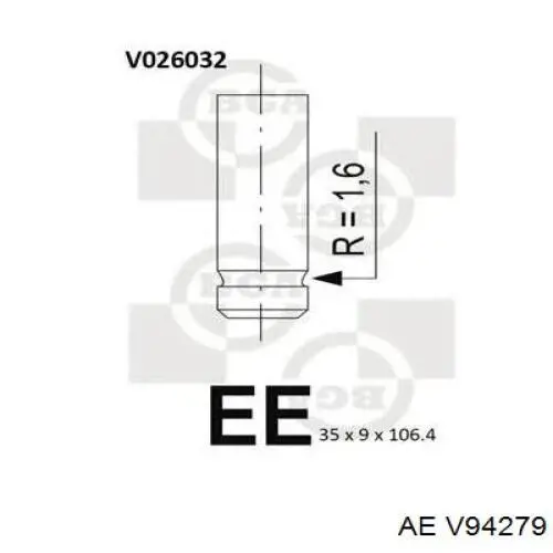 6060530605 Mercedes válvula de escape