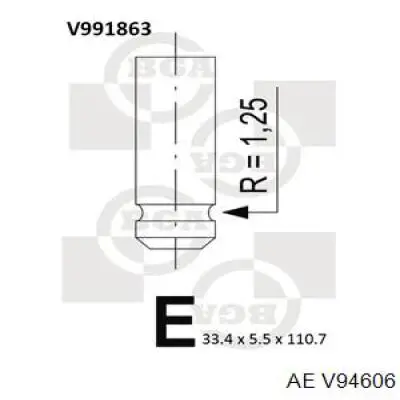 V94606 AE válvula de admisión