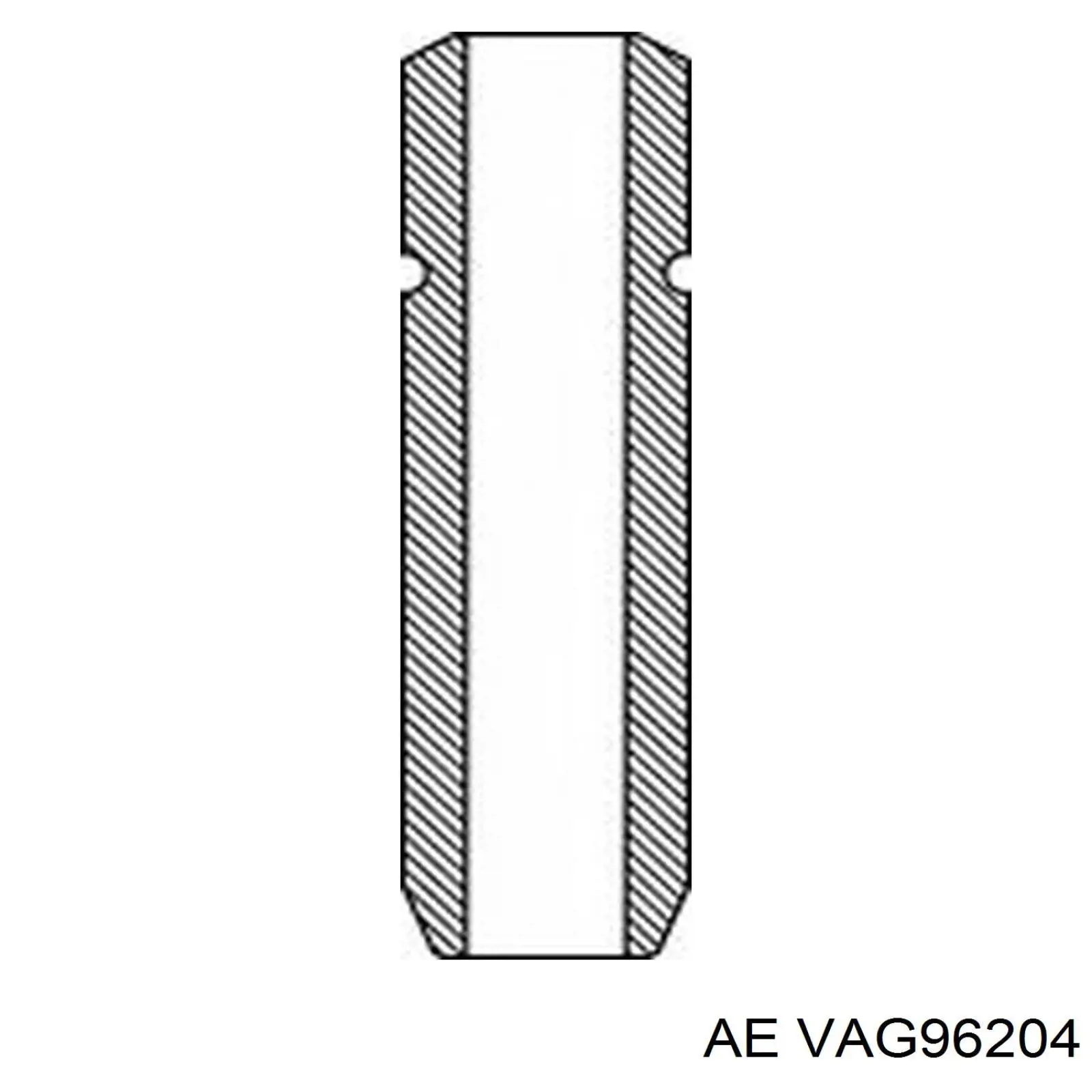 Guía de válvula de escape AE VAG96204
