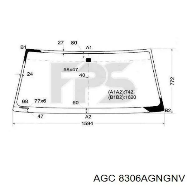 8306AGNGNV AGC parabrisas