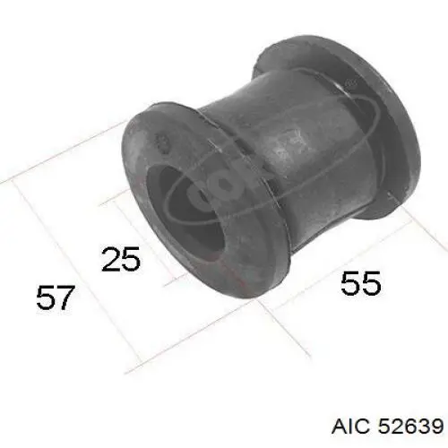 Silentblock del brazo de suspensión 02038 Metalcaucho