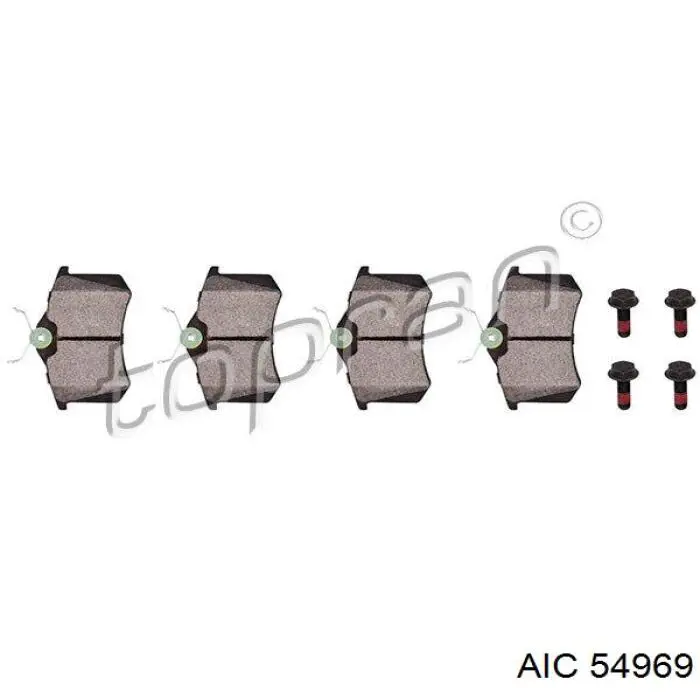 54969 AIC pastillas de freno traseras