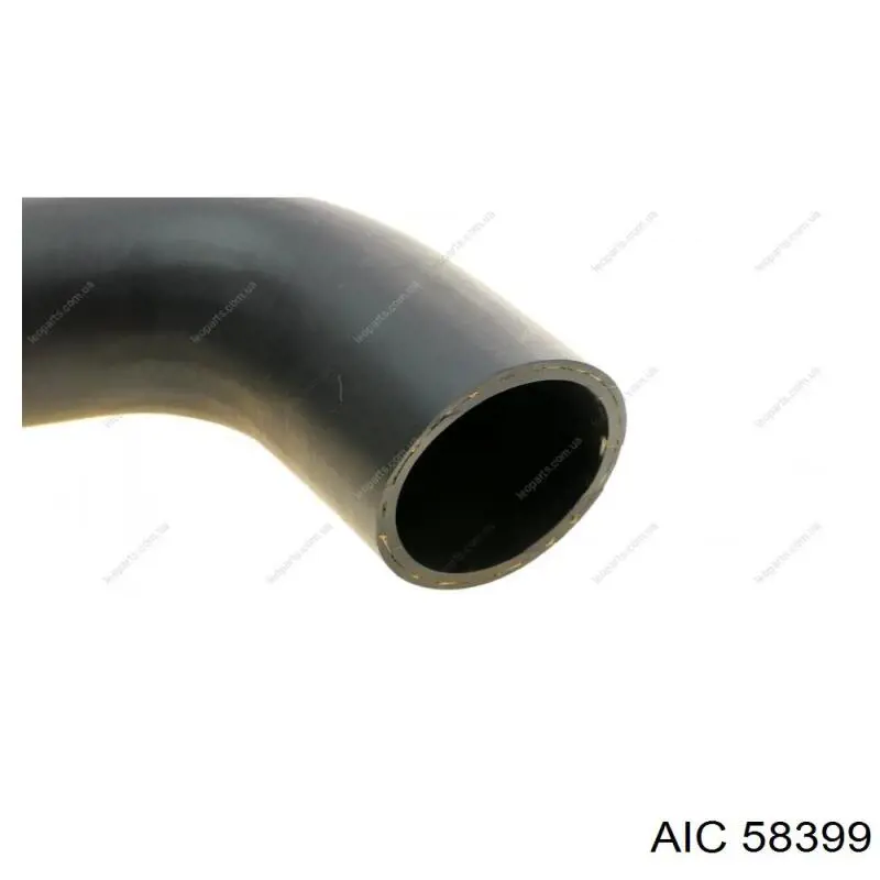 8010 Metalcaucho tubo flexible de aire de sobrealimentación inferior derecho