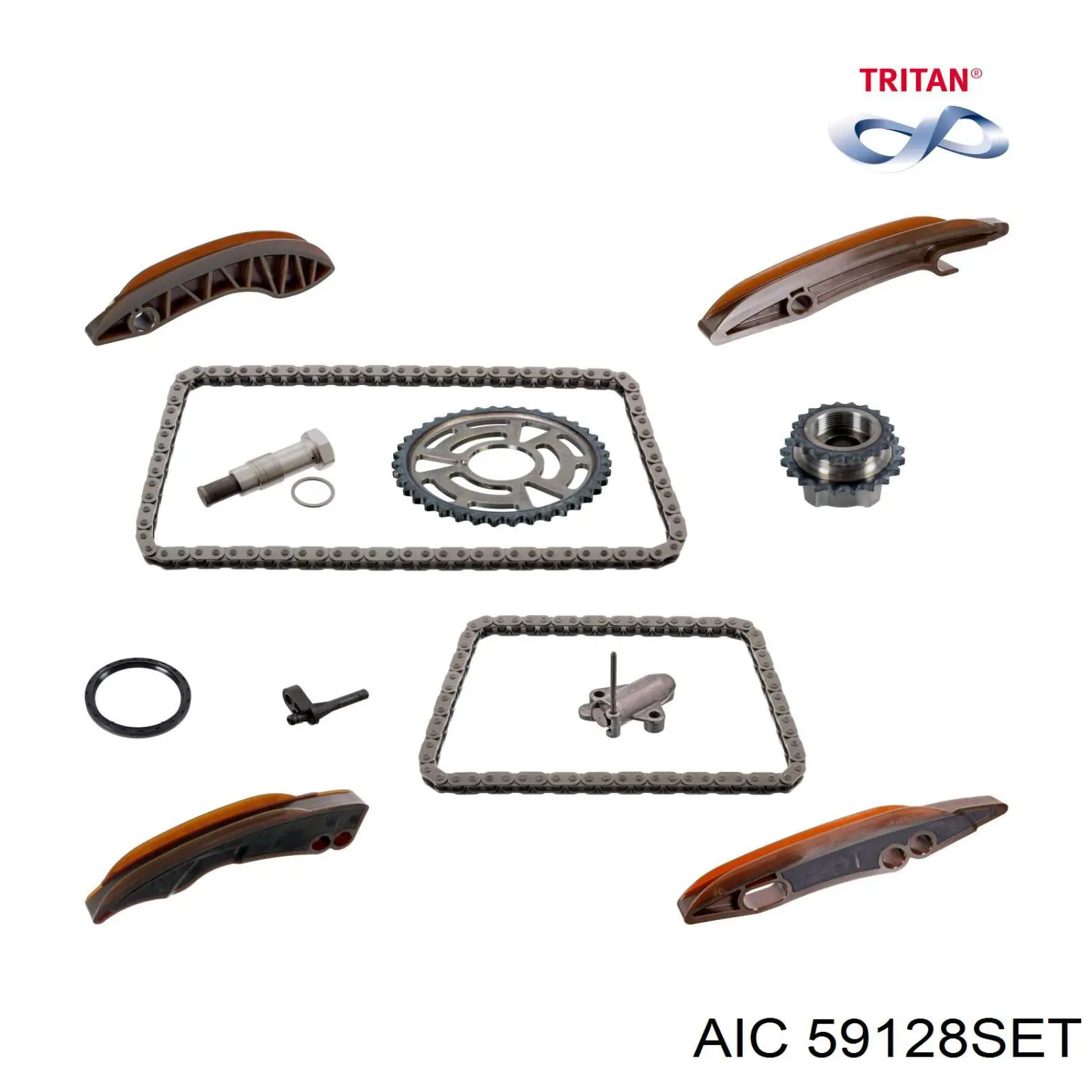 59128SET AIC Cadena de distribución superior, kit
