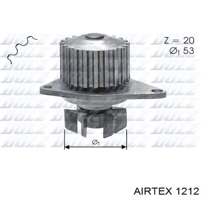 1212 Airtex bomba de agua