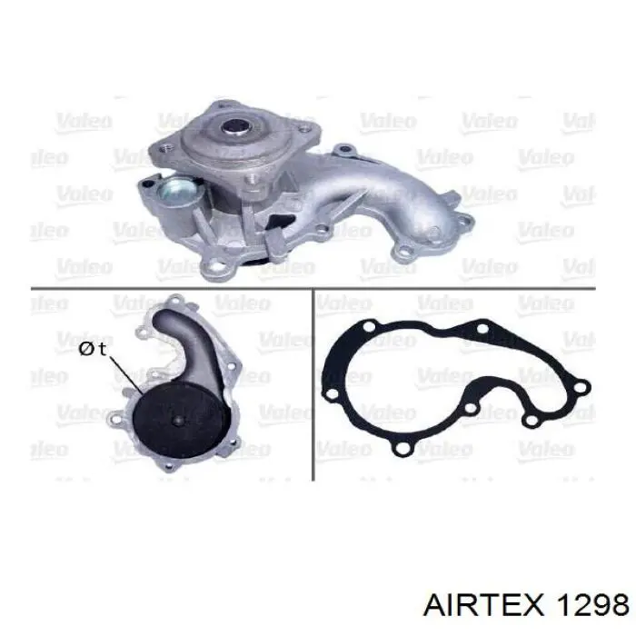 Comprar 1298 Airtex Bomba de agua para motor