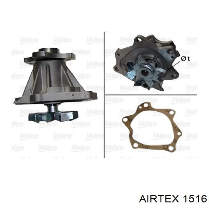 1516 Airtex bomba de agua