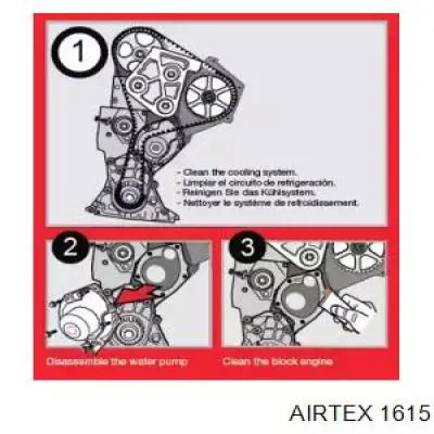 1615 Airtex bomba de agua