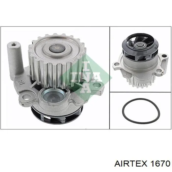 Comprar 1670 Airtex Bomba de agua para motor