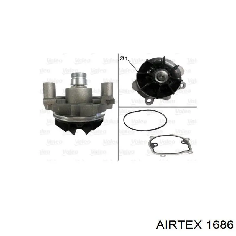 Comprar 1686 Airtex Bomba de agua para motor