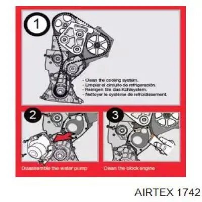 1742 Airtex bomba de agua