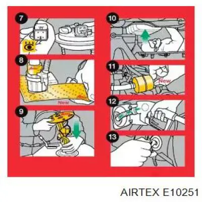 E10251 Airtex bomba de combustible eléctrica sumergible