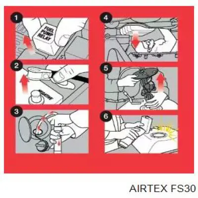 FS30 Airtex filtro, unidad alimentación combustible