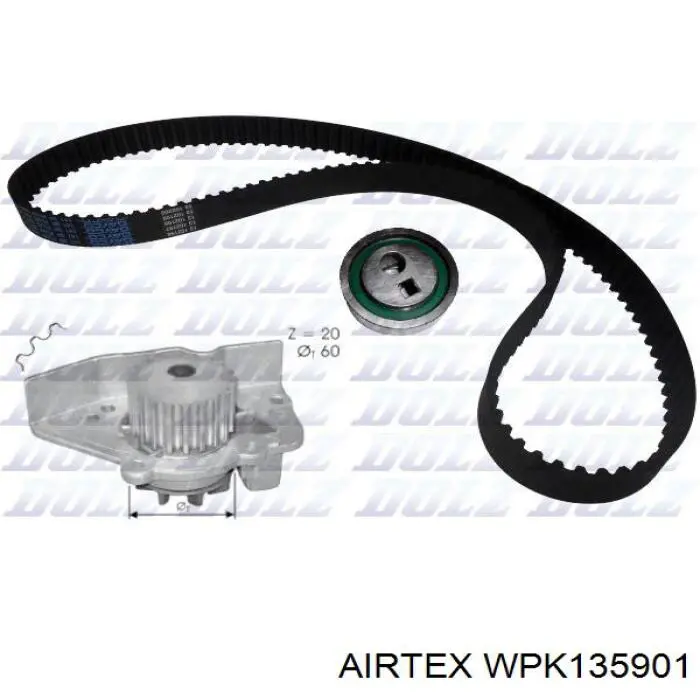 WPK-135901 Airtex kit de correa de distribución