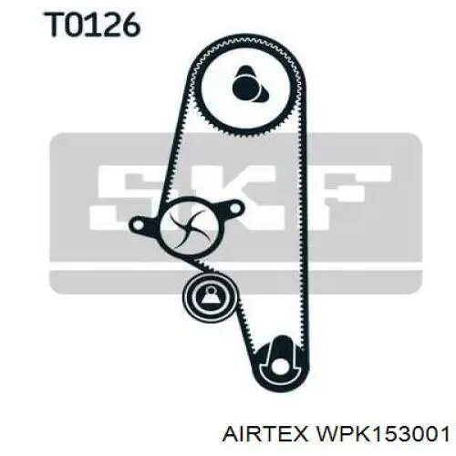 WPK-153001 Airtex kit correa de distribución