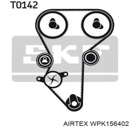 WPK-156402 Airtex rodillo intermedio de correa dentada