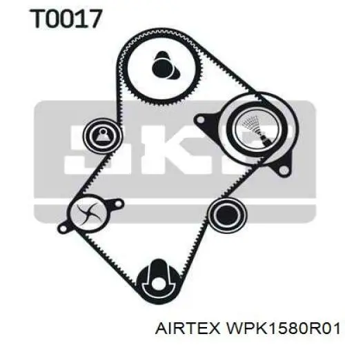 WPK-1580R01 Airtex kit correa de distribución