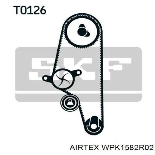 WPK-1582R02 Airtex kit correa de distribución