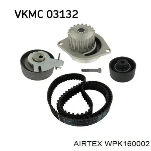 WPK-160002 Airtex kit de correa de distribución