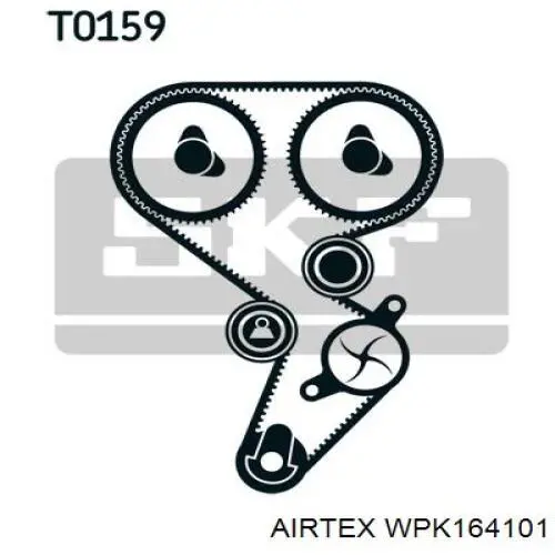 Juego de correas dentadas Airtex WPK164101 precio, desde 101,93 EUR