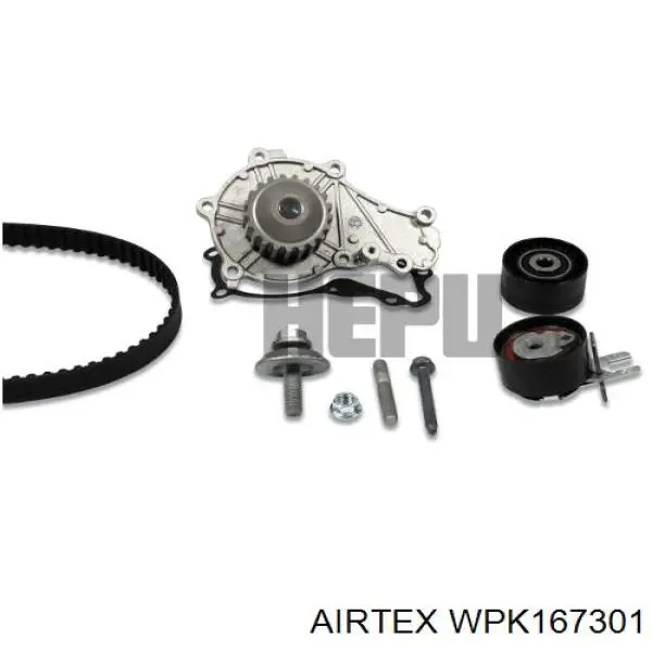 WPK-167301 Airtex kit de correa de distribución
