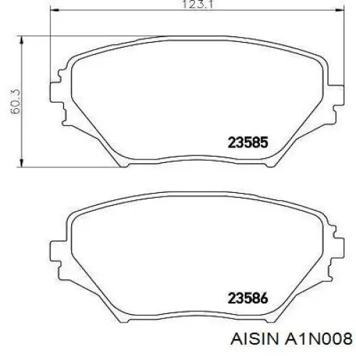 Pastillas de freno delanteras Toyota RAV4 2 XA2