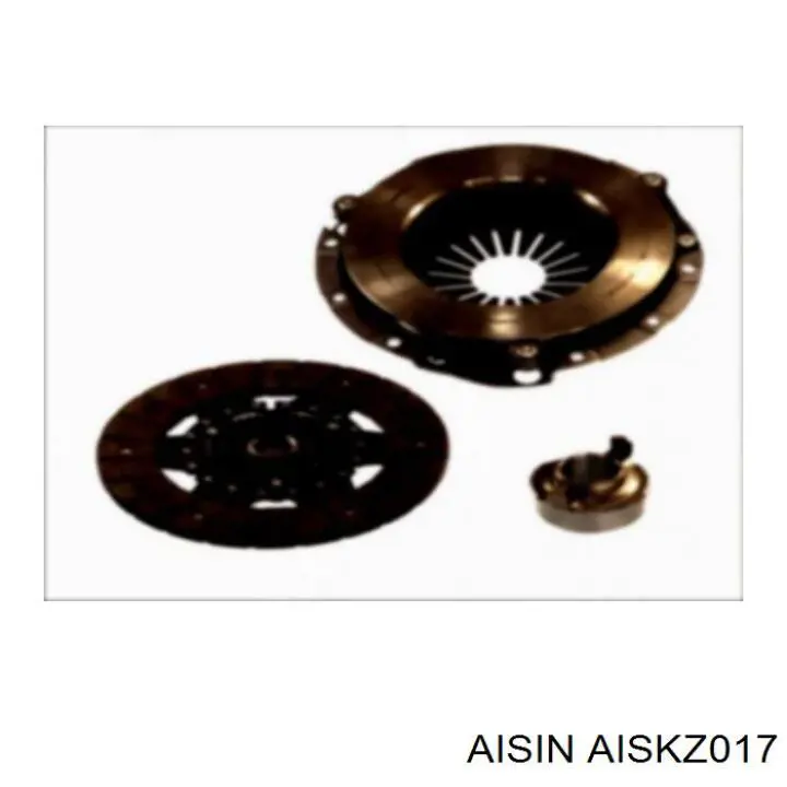 AISKZ017 Aisin kit de embrague (3 partes)