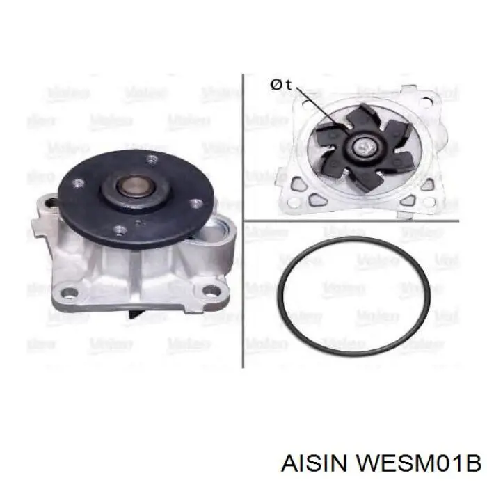 Bomba de agua WESM01B Aisin